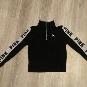 Woman’s PINK half zip sweater